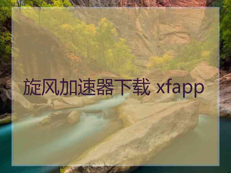 旋风加速器下载 xfapp