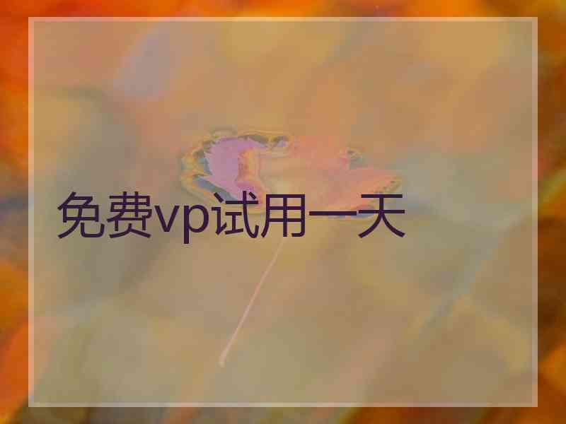 免费vp试用一天