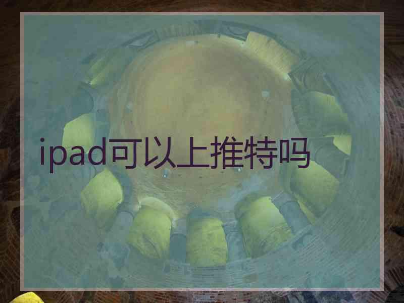 ipad可以上推特吗