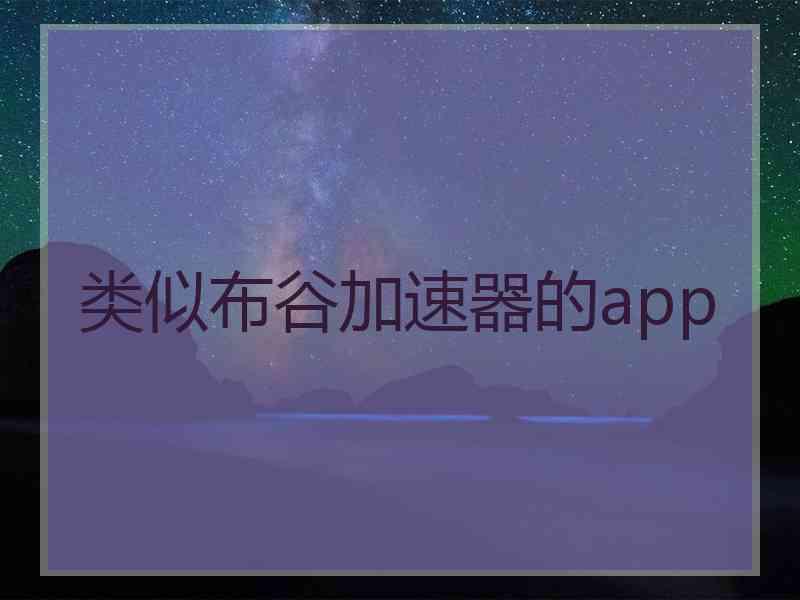 类似布谷加速器的app