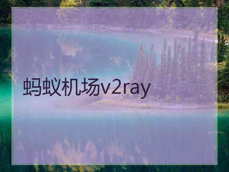 蚂蚁机场v2ray