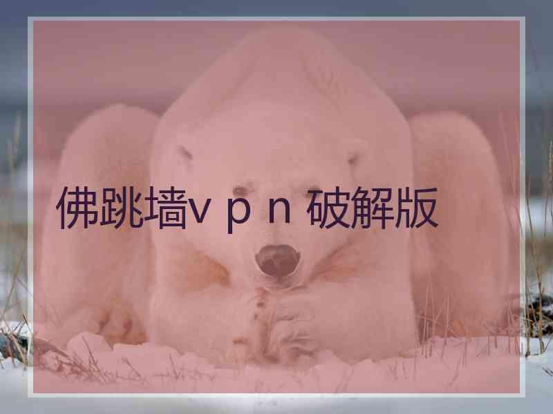 佛跳墙v p n 破解版