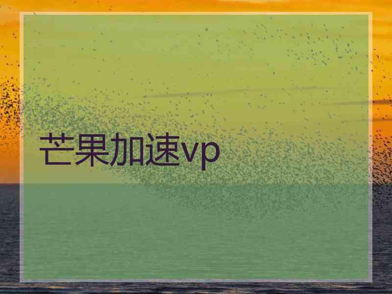 芒果加速vp