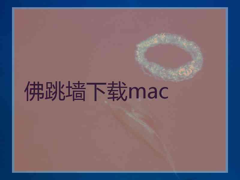 佛跳墙下载mac