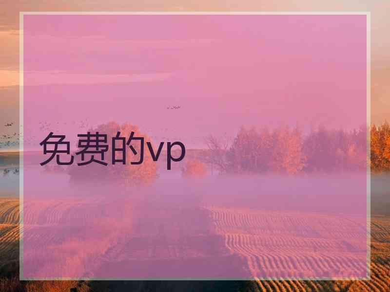 免费的vp