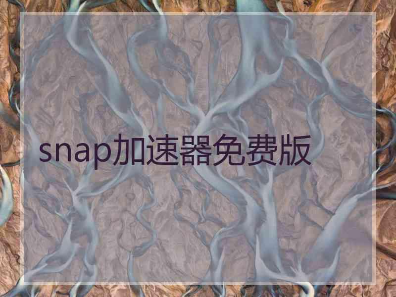 snap加速器免费版