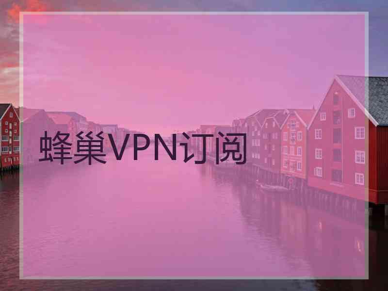 蜂巢VPN订阅