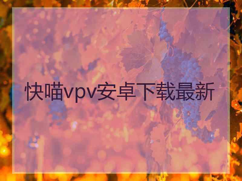 快喵vpv安卓下载最新