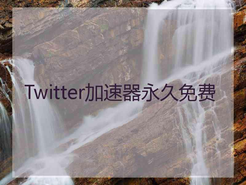 Twitter加速器永久免费