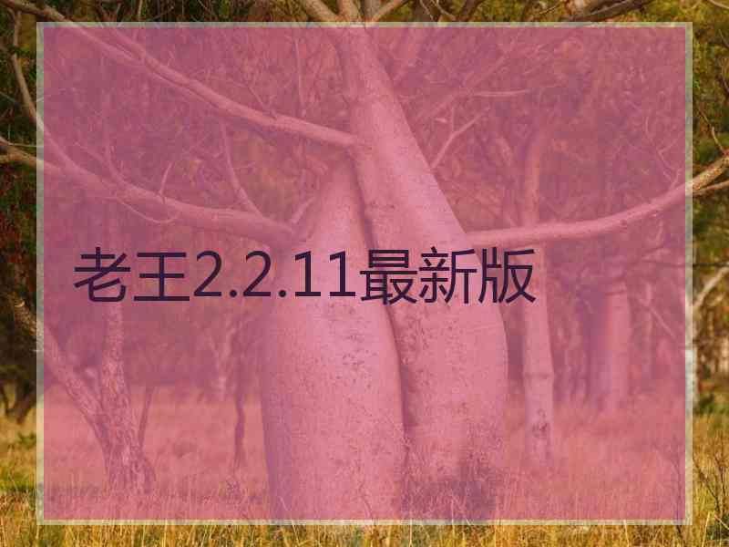 老王2.2.11最新版