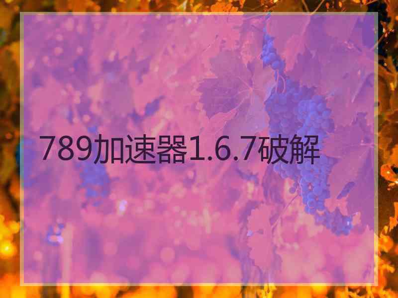 789加速器1.6.7破解