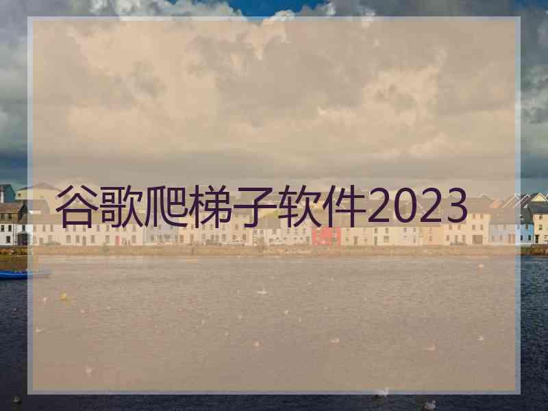 谷歌爬梯子软件2023