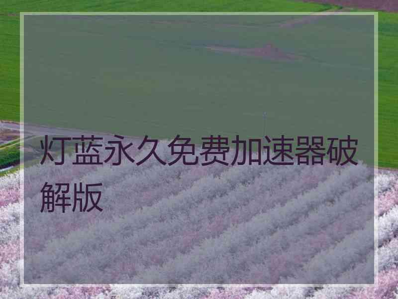 灯蓝永久免费加速器破解版