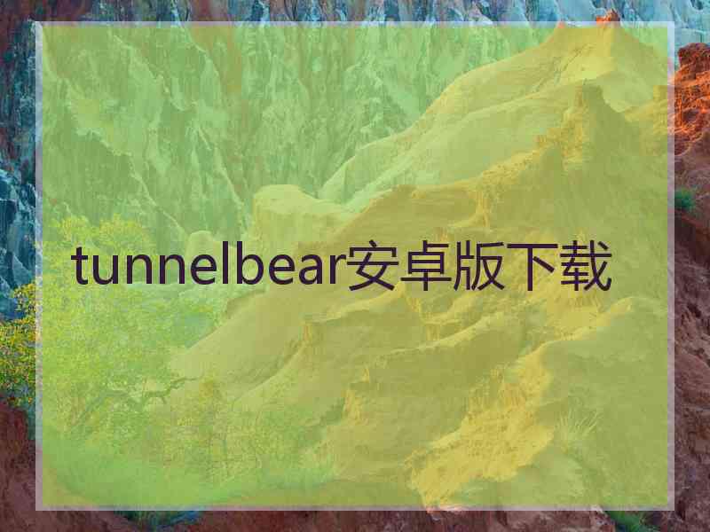 tunnelbear安卓版下载