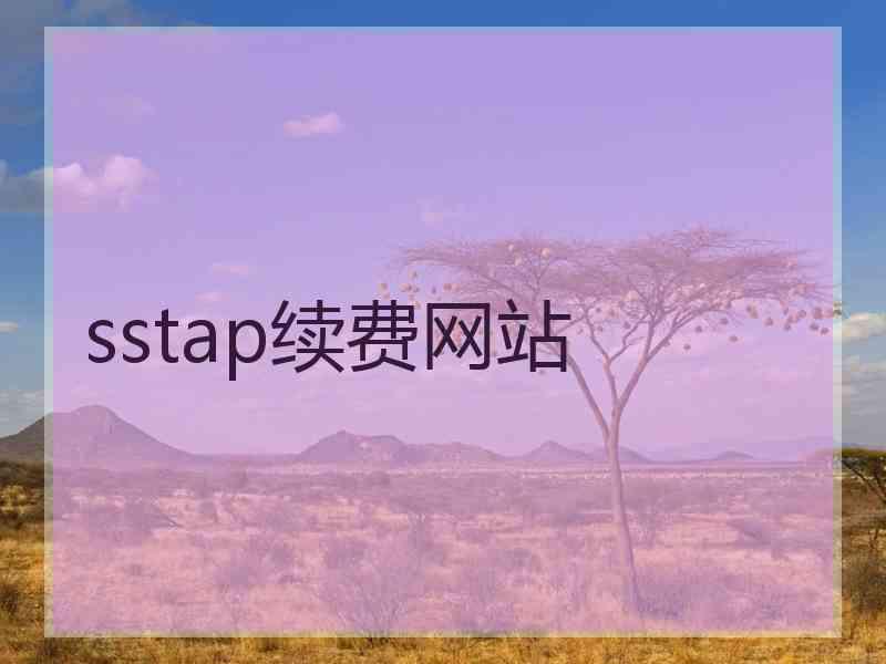 sstap续费网站