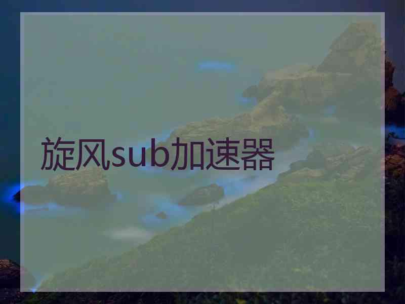 旋风sub加速器