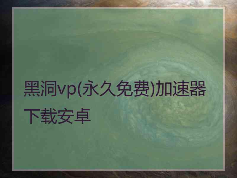 黑洞vp(永久免费)加速器下载安卓