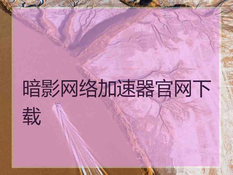 暗影网络加速器官网下载