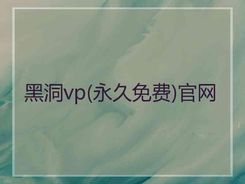 黑洞vp(永久免费)官网