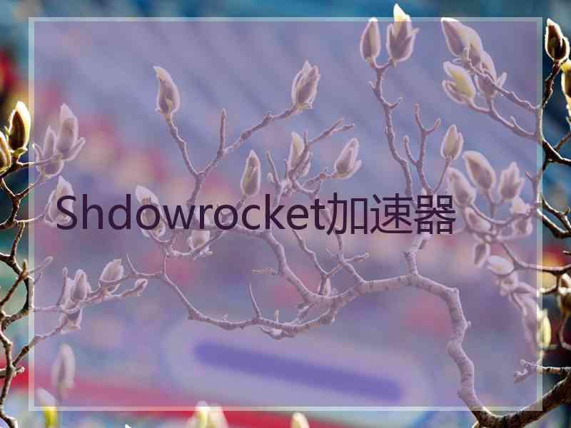 Shdowrocket加速器