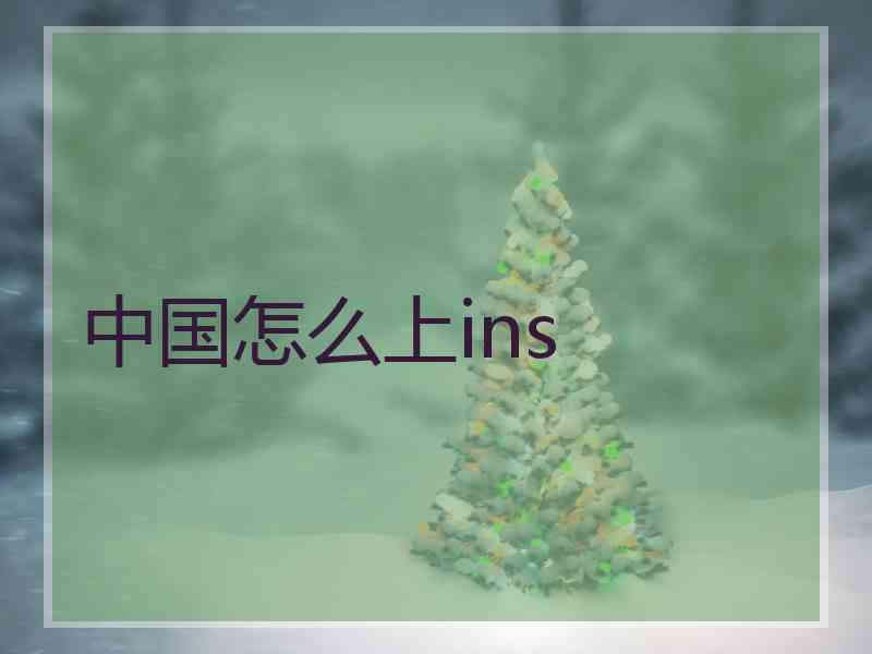 中国怎么上ins