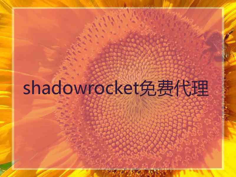 shadowrocket免费代理