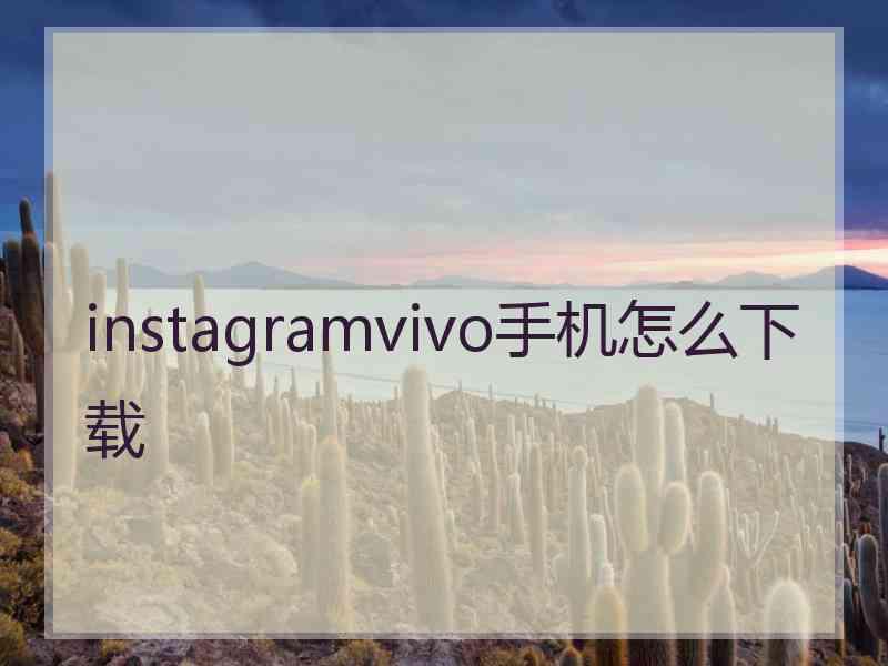 instagramvivo手机怎么下载