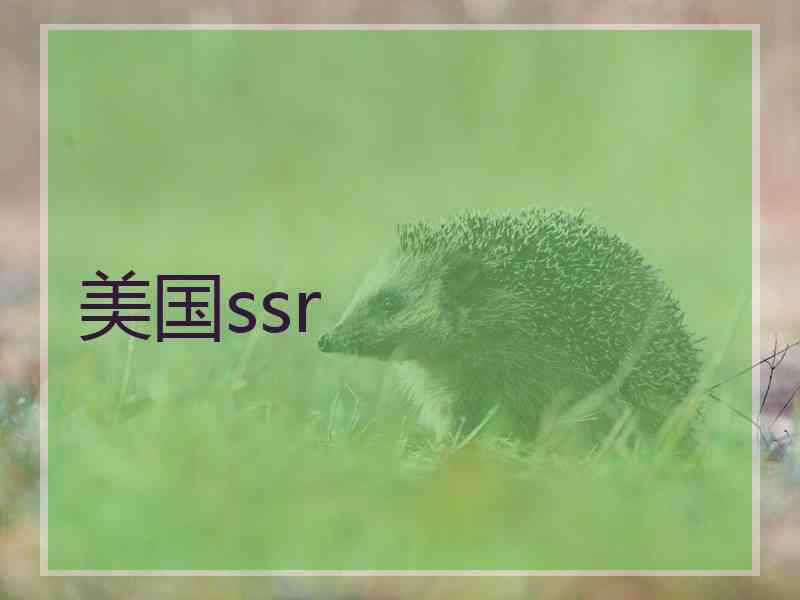 美国ssr