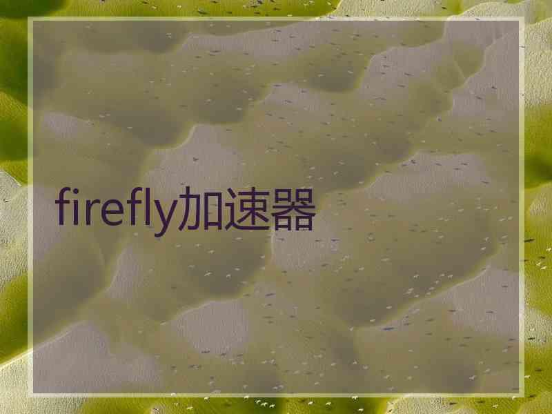 firefly加速器