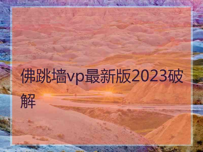 佛跳墙vp最新版2023破解