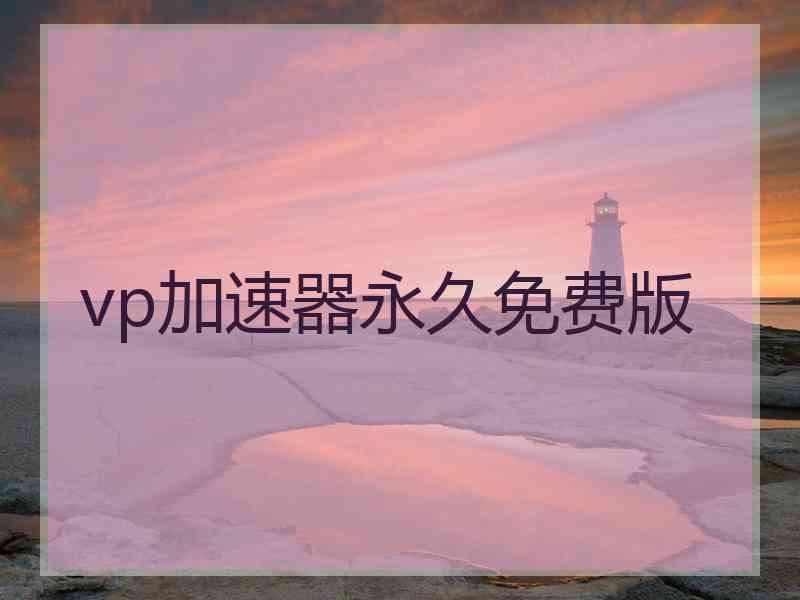 vp加速器永久免费版