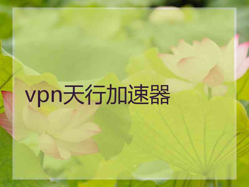 vpn天行加速器