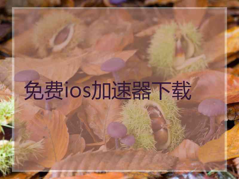 免费ios加速器下载