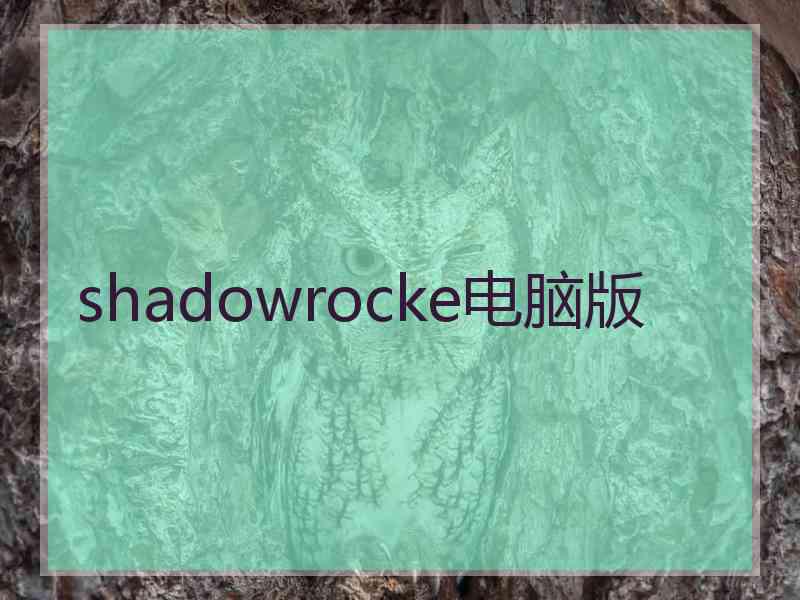 shadowrocke电脑版