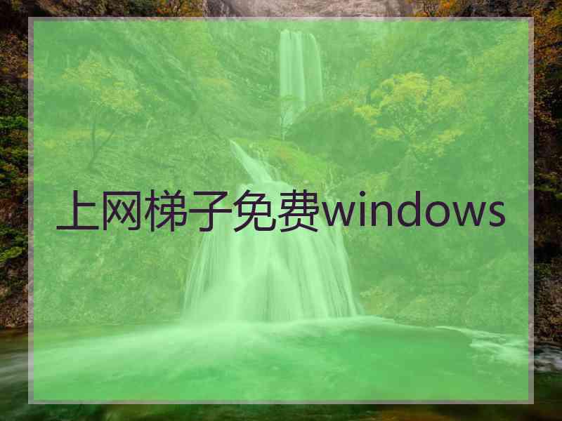 上网梯子免费windows