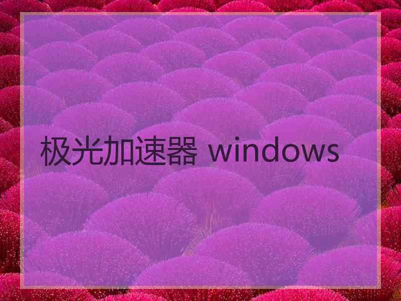 极光加速器 windows