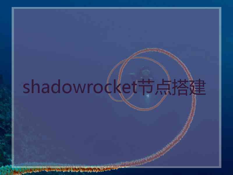 shadowrocket节点搭建