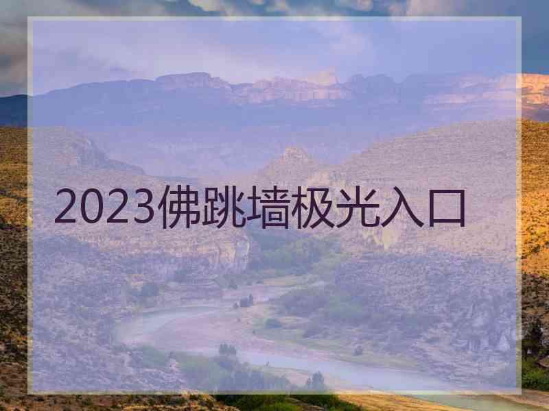 2023佛跳墙极光入口