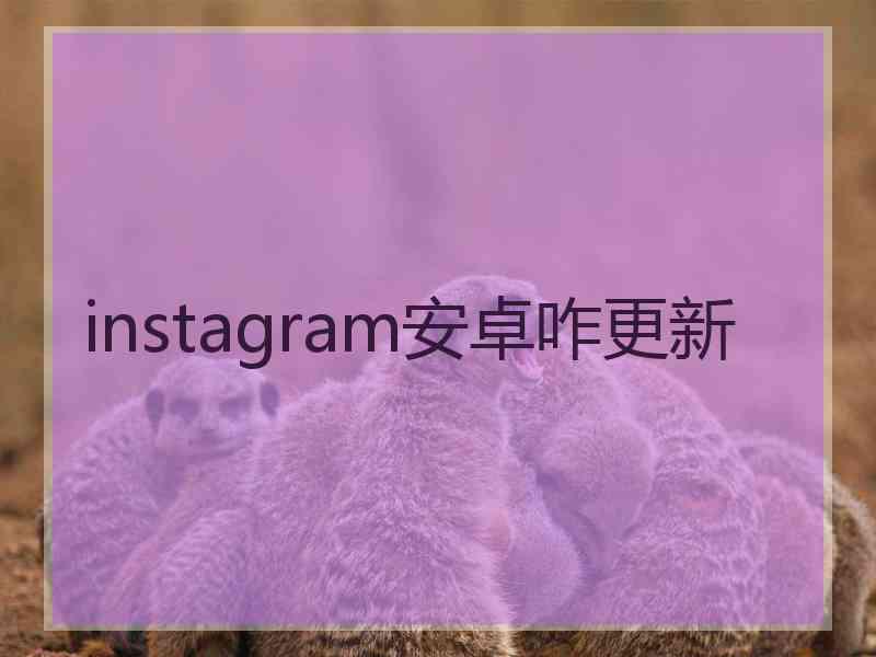 instagram安卓咋更新