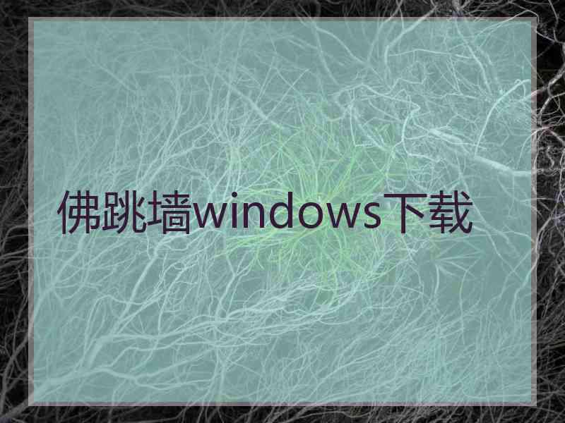 佛跳墙windows下载