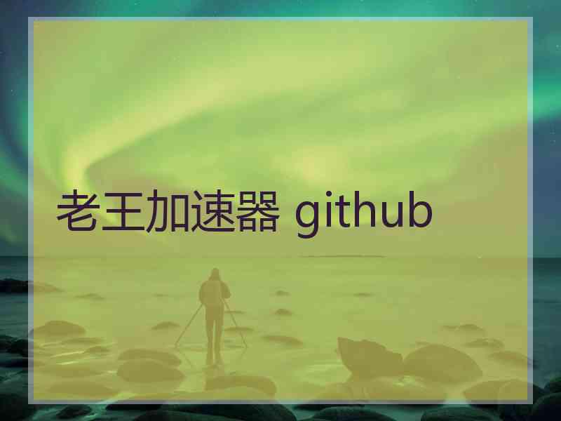 老王加速器 github