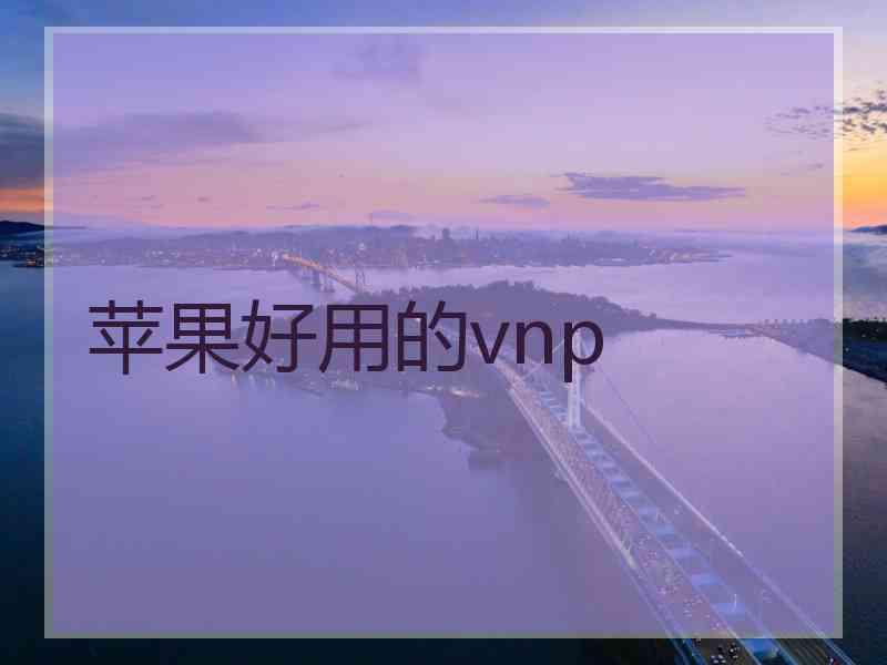 苹果好用的vnp