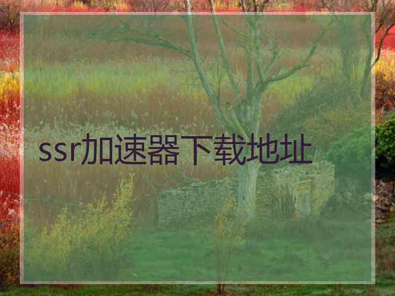 ssr加速器下载地址