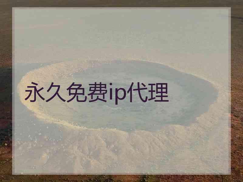 永久免费ip代理