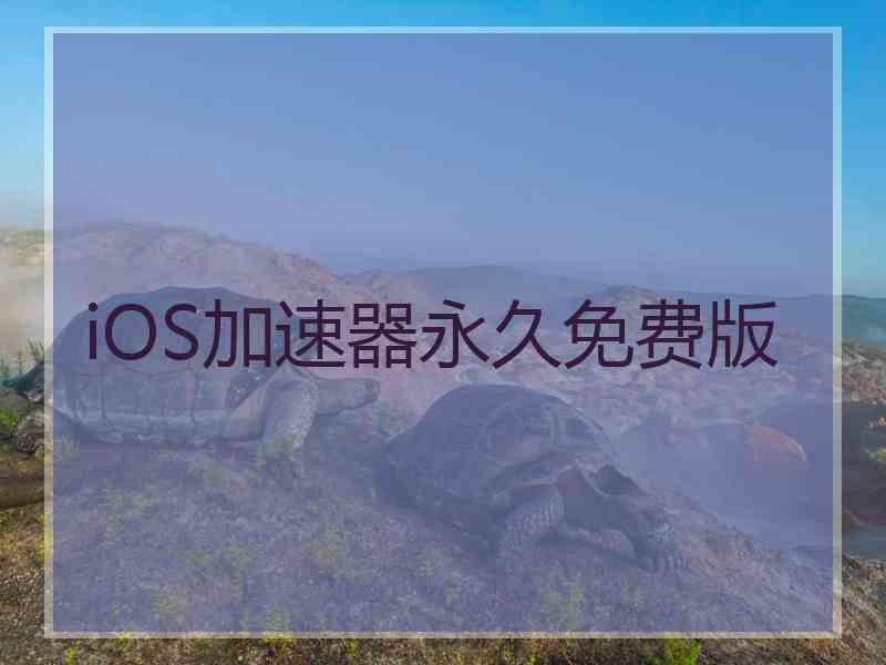 iOS加速器永久免费版