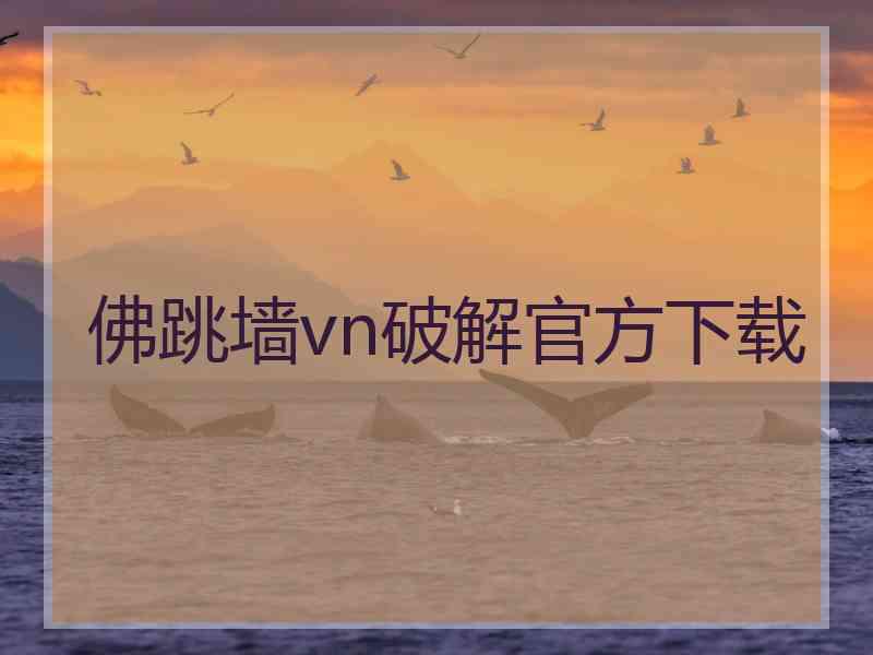 佛跳墙vn破解官方下载