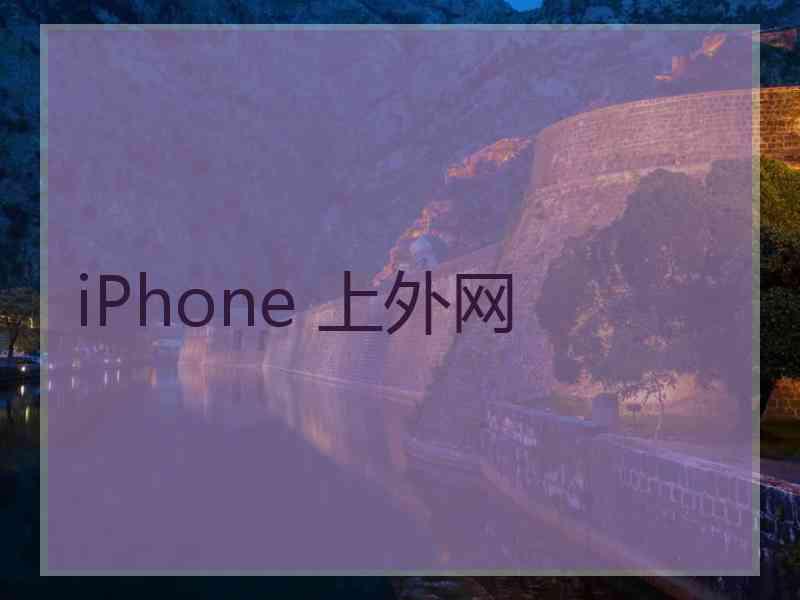 iPhone 上外网